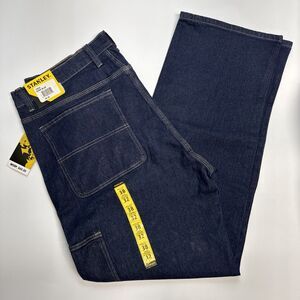 Stanley Workwear Denim Jeans Dark Blue 38x32 Cargo Pockets 13003